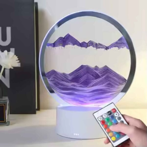 Sand art table lamp