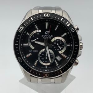 CASIO 48mm stainless steel strap black men’s quartz watch with additional functions EFR-552D-1A2VU (95% New)