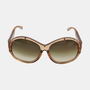GIVENCHY green round composite sunglasses